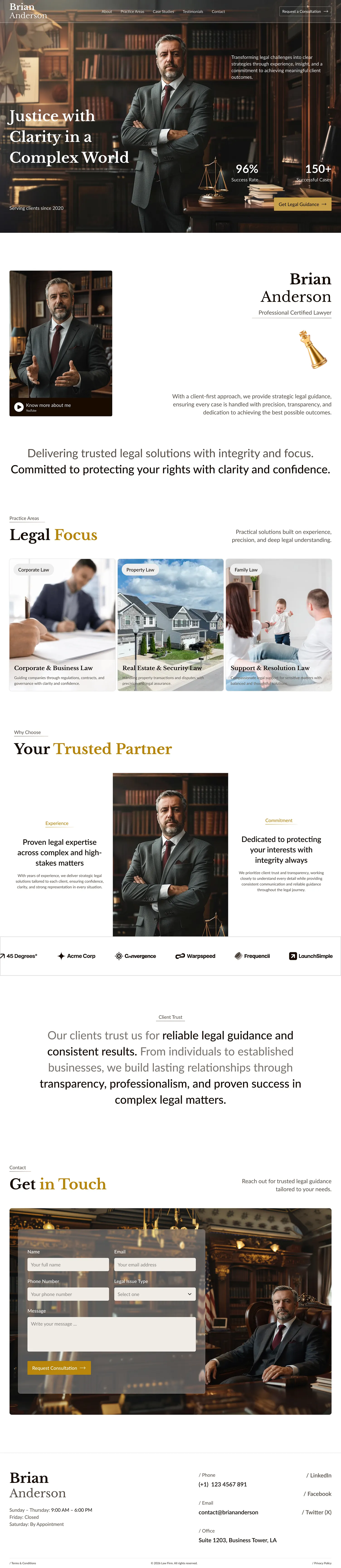 Premium law firm website designed by TrueLawDigital